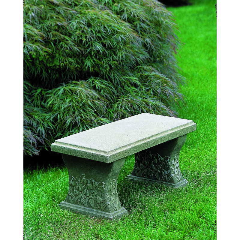 Campania International, Inc Snowdrop Cast Stone Garden Bench | Wayfair